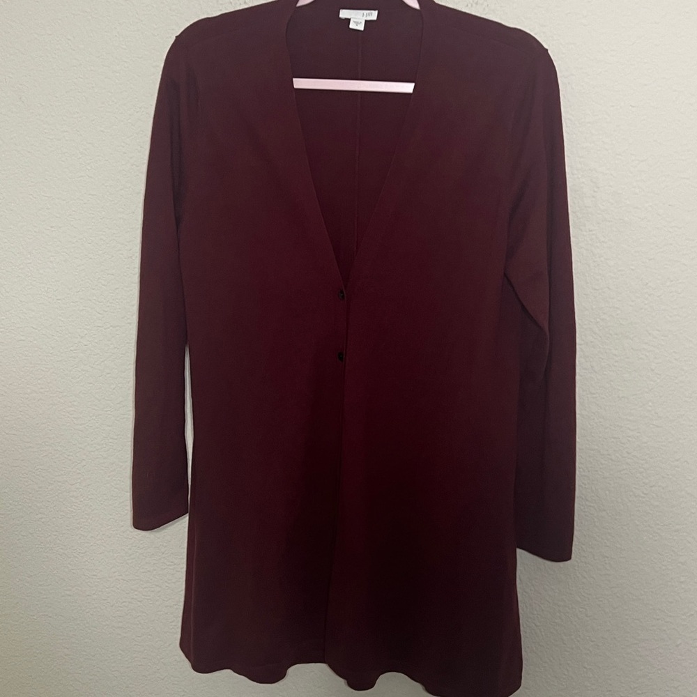 J.Jill wool blend below the hip button down cardigan M fall winter - Picture 6 of 10